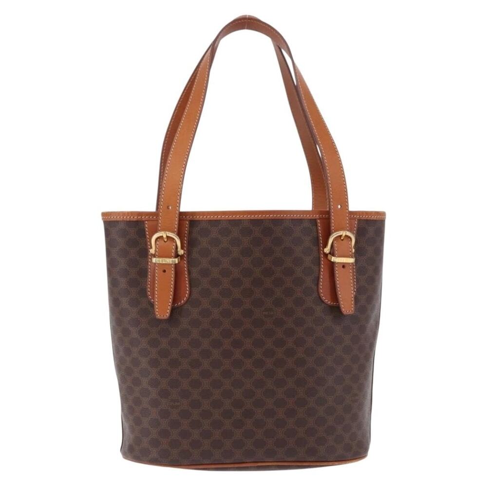 Celine Macadam Shoulder Bag Brown